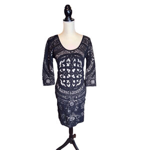 Women's Desigual Dress Size L Black and White